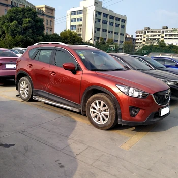 

For Mazda CX-5 2014 2015 2016 2017 Plastic Black Window Visor Vent Shades Sun Rain Deflector Guard Auto Accessories 4PCS/SET