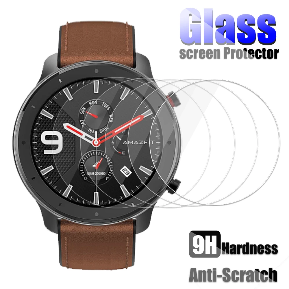 Защита экрана для смарт-часов Amazfit GTR 42 мм/47 мм 2.5D защитная пленка из закаленного