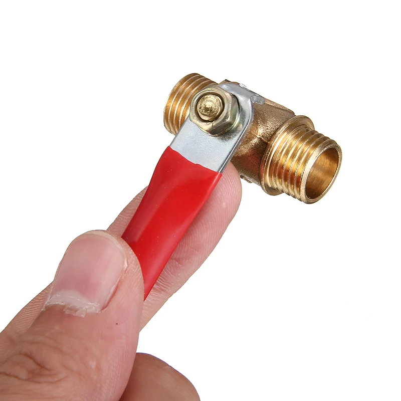 Латунный шаровой кран с красной ручкой 1/4 дюйма|ball valve|brass ball valvemale valve |