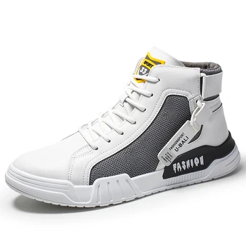 

Mens High Top Casual Shoes Fashion Men's Vulcanized Shoes High Top Sneakers Men Flat Men Shoes Men Basket Homme Trainers