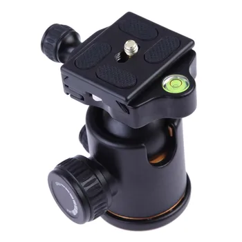 

Tripod Head Univeral Portable Accessories Photography Black Monopod Easy Install Ballhead 360 Degree Rotation Mount Adjustable