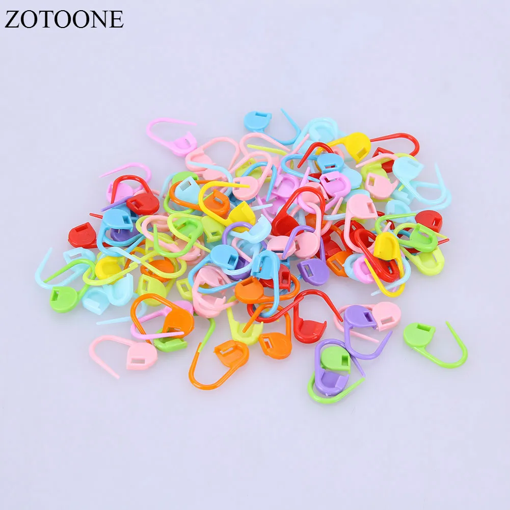 Needle-Clip Hook Crochet-Latch Knitting-Tools Locking-Stitch-Markers Plastic ZOTOONE