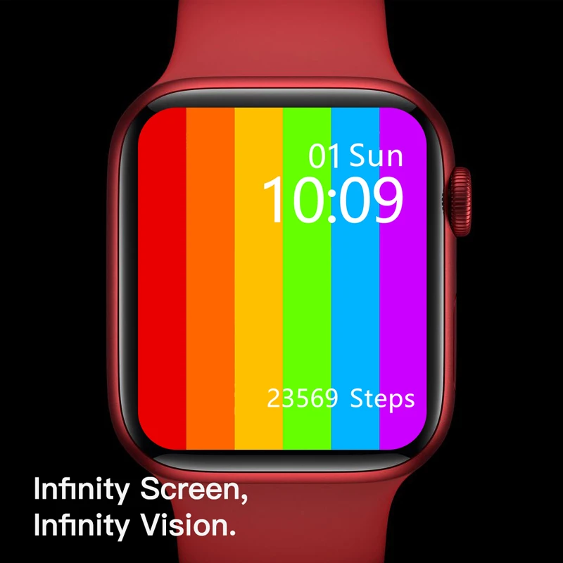 New 2020 IWO 13 PRO W56 Smart Watch 44MM/40MM Series 6 1.75'' Display Wireless Charger Heart Rate ECG IP68 Waterproof Smartwatch