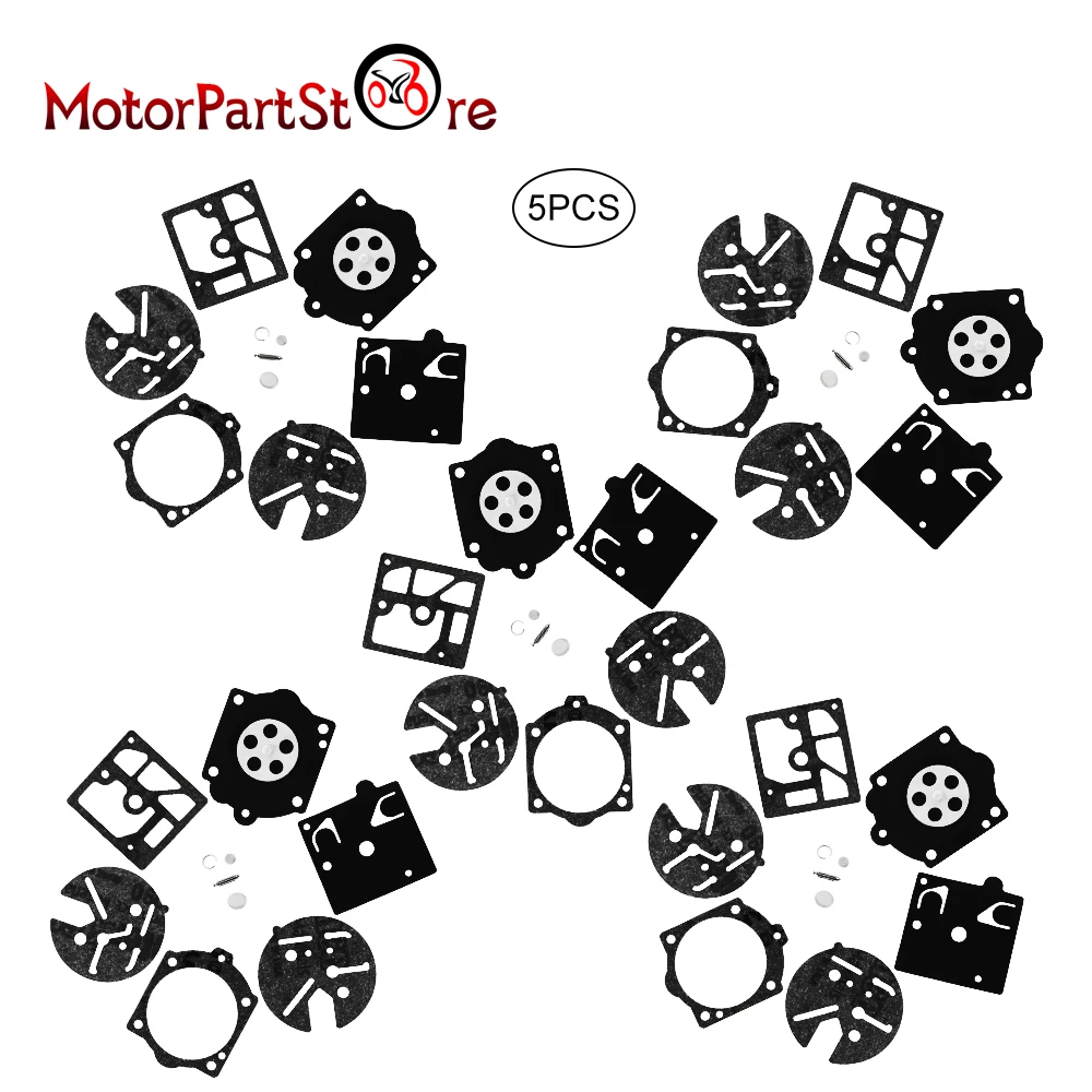 5pcs Carburetor Kit Carb Repair Rebuild Gasket for Walbro K10-HDC Stihl 015 015AV Homelite ST 160 180 Solo 600 605 606 Chainsaw |