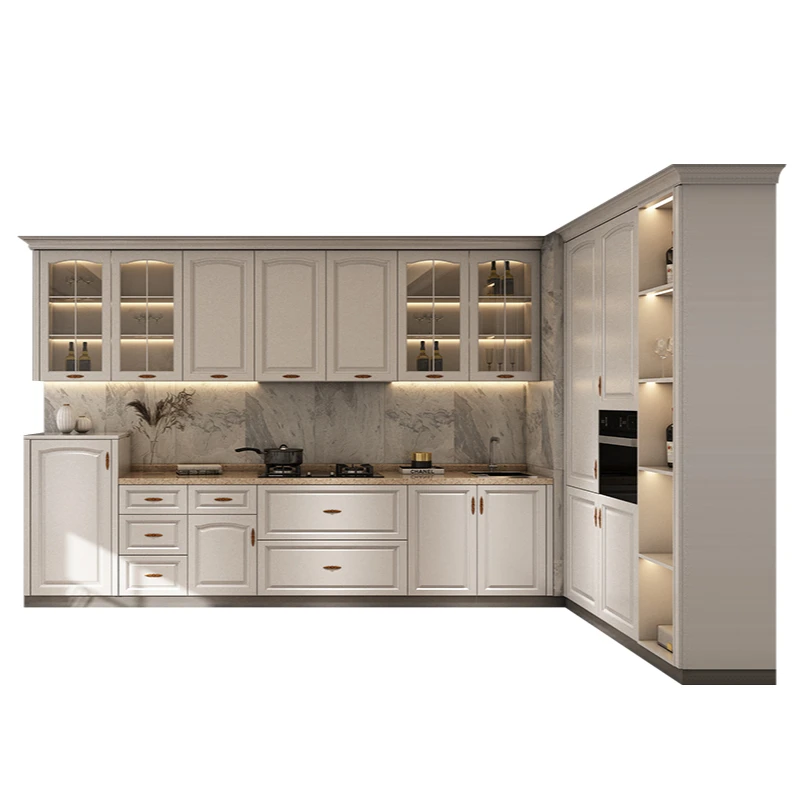 Cupboard cabinet European style simple European cabinet kitchen decoration stove