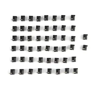 

50PCS 5.5mm x 2.1mm DC Power Barrel Jack Adapter Breadboard Compatible for Ardunio Adapter Breadboar