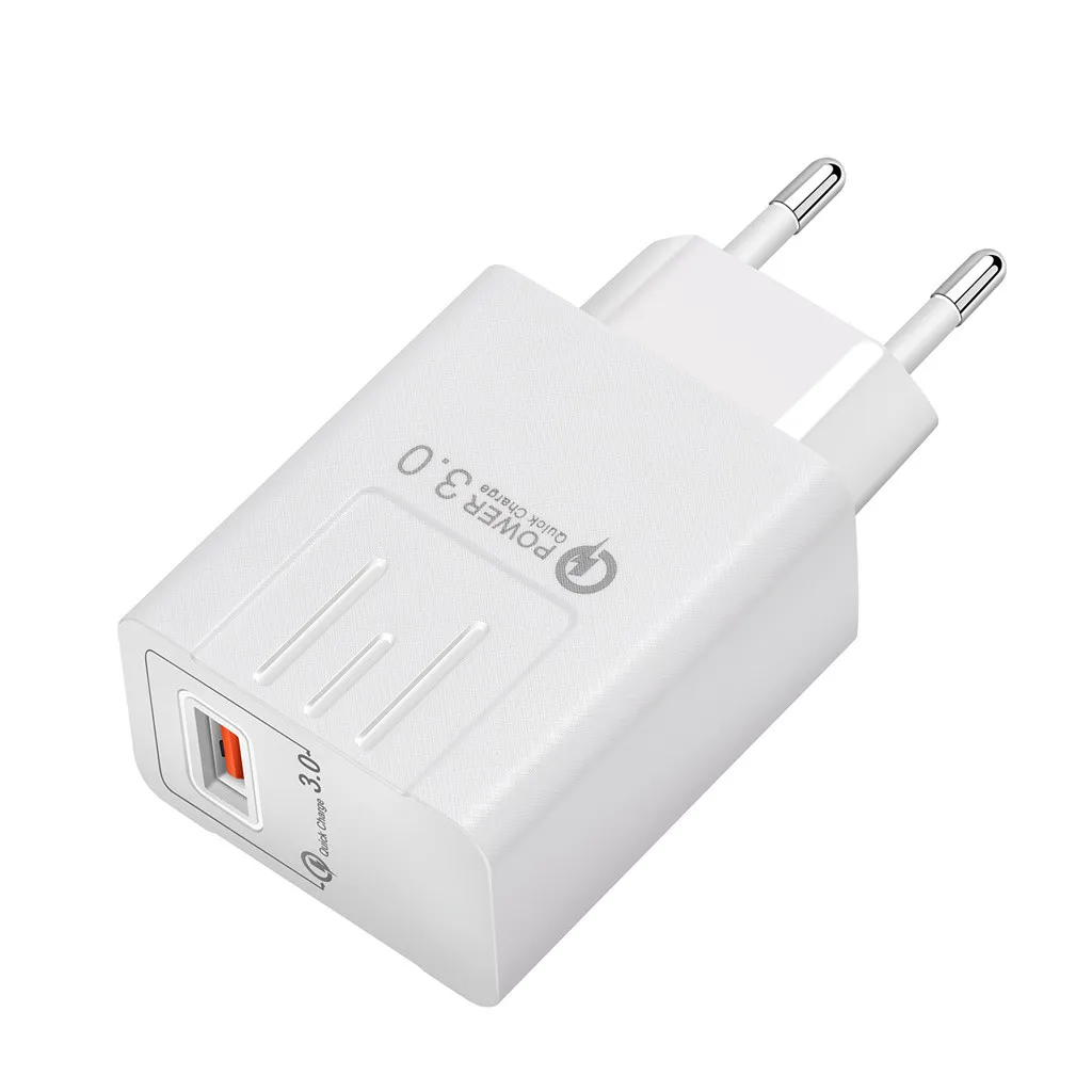 Зарядное устройство QC3.0 USB для быстрой зарядки для Samung EU Plug, настенный адаптер ower QC3.0, usb-зарядное устройство, быстрая зарядка# E30