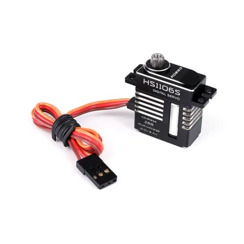 

7kg Full Cnc Mini Hollow Cup Metal Metal Digital High Pressure Standard Steering Engine brushless motor Hs1106s Tooth Steering