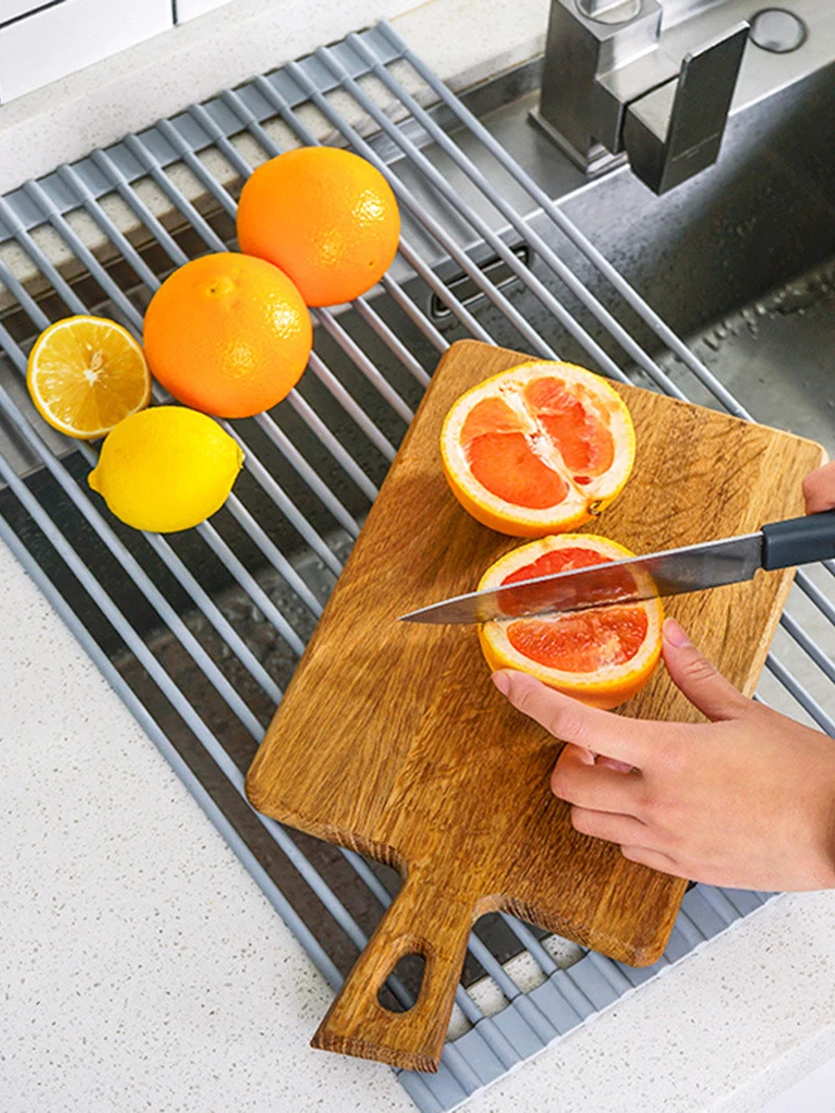 

Sturdy Extra Large Multipurpose -No Occupying Space Easily Store Heat Resistant Roll Up Dish Drying Rack
