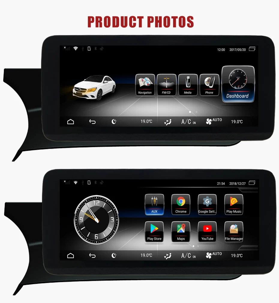 Perfect KANOR Android 8.0 Car Radio Player For Mercedes Benz C Class W204 2011-2014 Car Monitor Audio GPS Navigation Stereo Auto 10