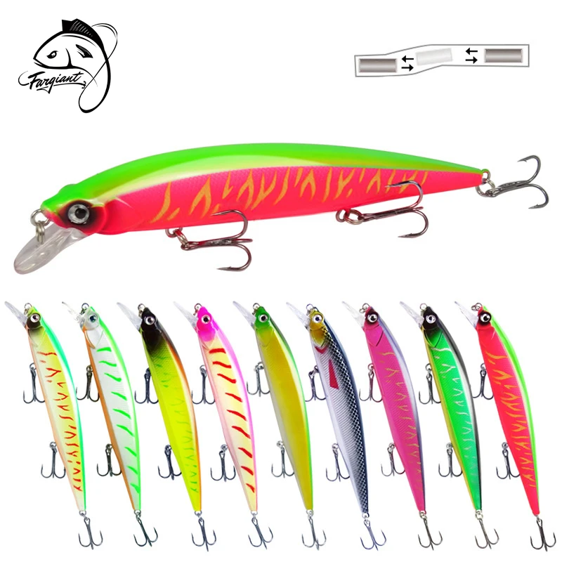 

Fargiant 1 PCS Fishing Bait 3D Eye 135mm/18g Minnow Crankbait Wobblers Perch Artificial Bait Pike Carp Bait Swim Bait Fishing