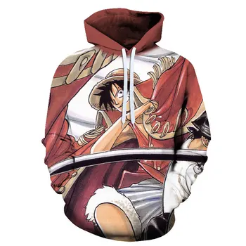 

2020 New ONE PIECE STAMPEDE Luffy Hoodies Anime 2020 3D printing Sweatshirts Men/Woman Clothes Pullovers Streetwear hoodie Tops