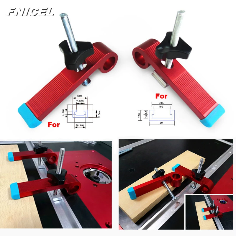 1Set Universal Clamping Blocks Platen Miter Track Clamping Blocks M8