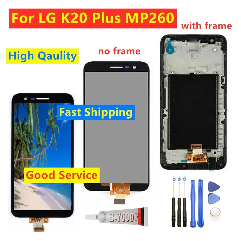 100% протестированный ЖК-экран для LG K20 plus MP260 TP260 VS501 ЖК-дисплей сенсорный экран