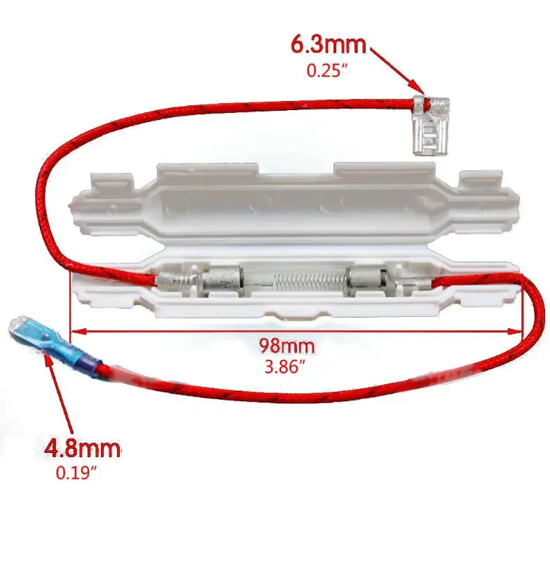 5KV 0.85A High Voltage Fuse for Microwave Ovens Universal Fuse Holder