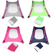 Портативный гамак для младенцев, для новорожденных, для сна, безопасная Съемная детская кроватка, качели, эластичный гамак, Регулируемая сетка