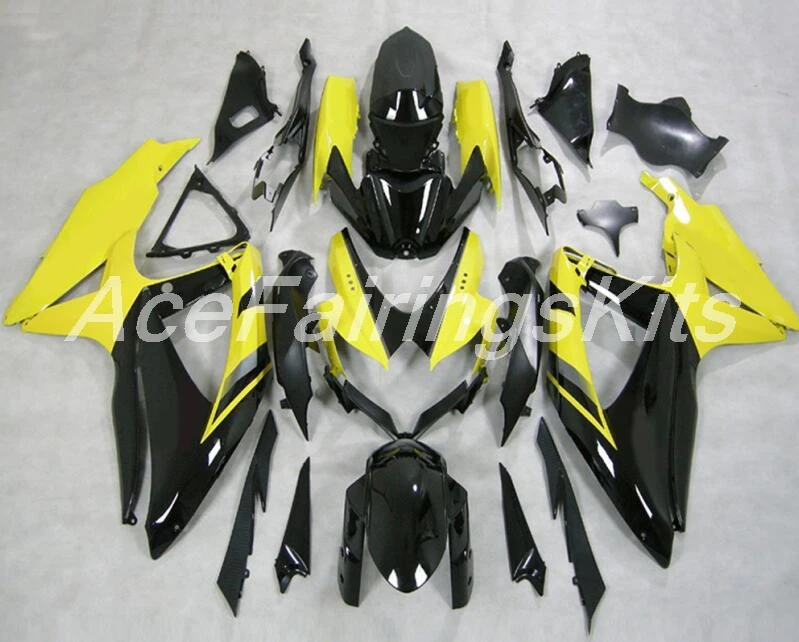 

New TOP (Injection molding) ABS Fairing Kits Fit For Suzuki GSX-R600 GSX-R750 K8 2008 2009 2010 Fairings set yellow black nice