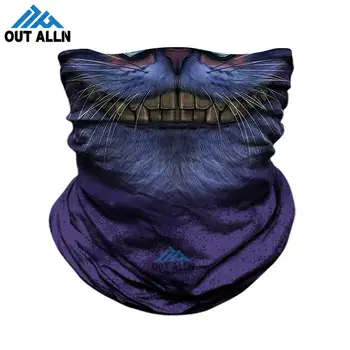 

3D Animal Neck Gaiter Cycling Headband Bandana Tube Tiger Wolf Cosplay Face Shield Outdoor Motorcycle Face Mask Winter Balaclava