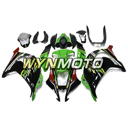 Полный набор обтекателей для Kawasaki ZX10R ZX-10R ABS Пластик литой мотоциклетный кузов зеленый черного, желтого цвета
