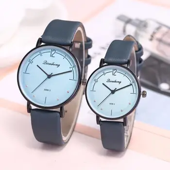 

Casual Unisex Round Dial Arabic Numbers Quartz Analog Wrist Watch Couple Gift