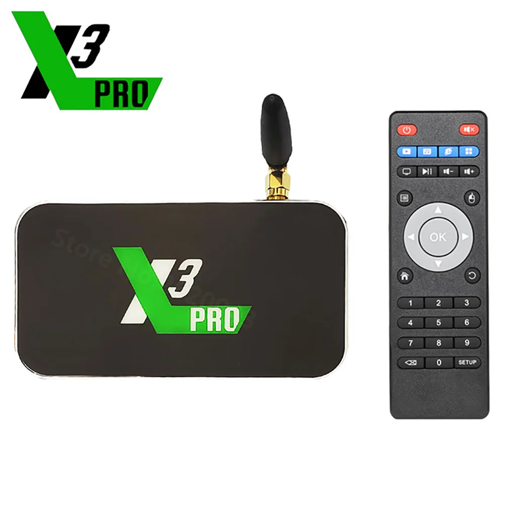 UGOOS X3 PRO X3 cube Amlogic S905X3 Android 9,0 ТВ приставка 4 Гб DDR4 32 Гб приставка 2,4G 5G WiFi Bluetooth 4K медиаплеер