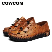 COWCOM/мужские сандалии; Мужская дышащая уличная спортивная обувь для отдыха на толстой подошве; нескользящая пляжная обувь; Мужская CLK-9008
