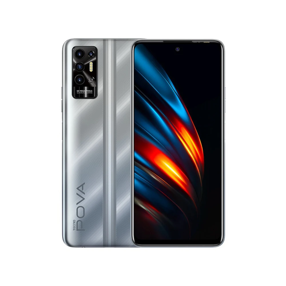 Сотовый телефон Tecno Pova 2 4/128Gb Ploar Silver | Мобильные телефоны и аксессуары