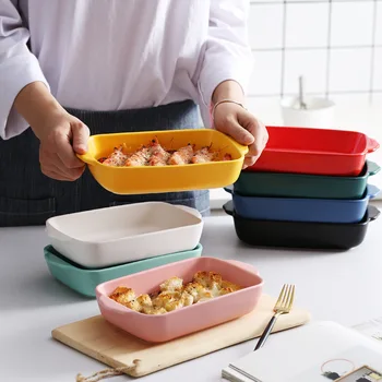 

Home Creative Light Luxury Simple Ceramic Plate Living Room Candy Dish Pan Baked Rice Disk Binaural Ornaments Decorations