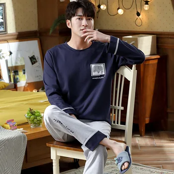 

Men's Long-Sleeved Cotton Trousers Fall/winter Casual Sports Homewear