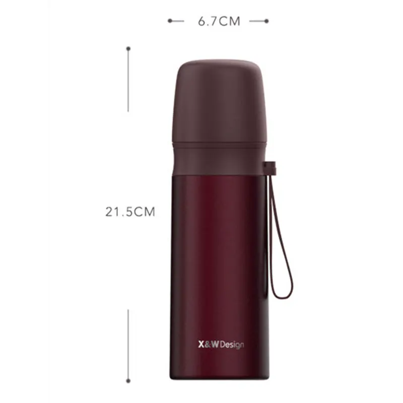 Double Wall Stainless Steel Vacuum Flask Tumbler Insulated Water Bottle Portable Thermo Cup Coffee Tea Milk Mug Travel Thermocup