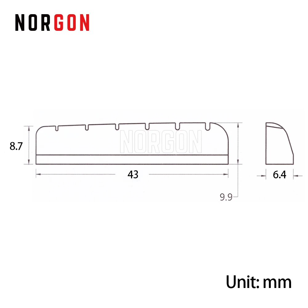 2 шт. Norgon пластмассовая LP гитара гайка 6 струнная верхняя замена моста Запчасти и