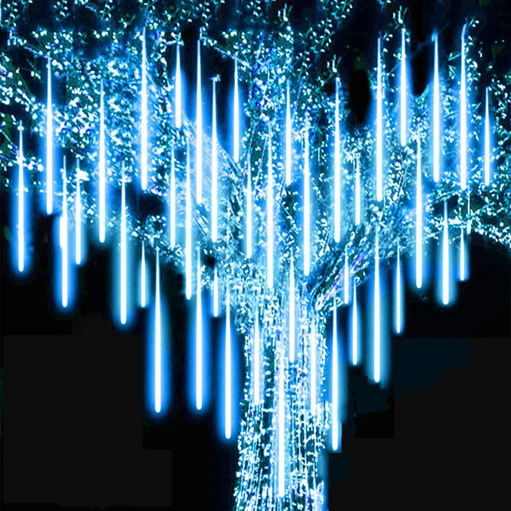 

LED Meteor Shower Light Waterproof 8 Tube Drop Cascade String Lights, Used For Wedding Party Christmas Decoration String Lights