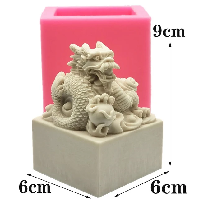 Chinese Traditional Dragon Silicone Mold Soap Candle Making