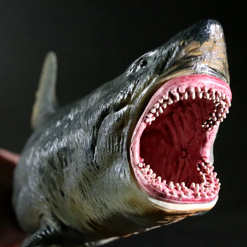 

New Marine Marine Life Savage Giant Tooth Shark Action Figure Sea Animal Big Shark Model Collection Children's Toy Birthday Gift