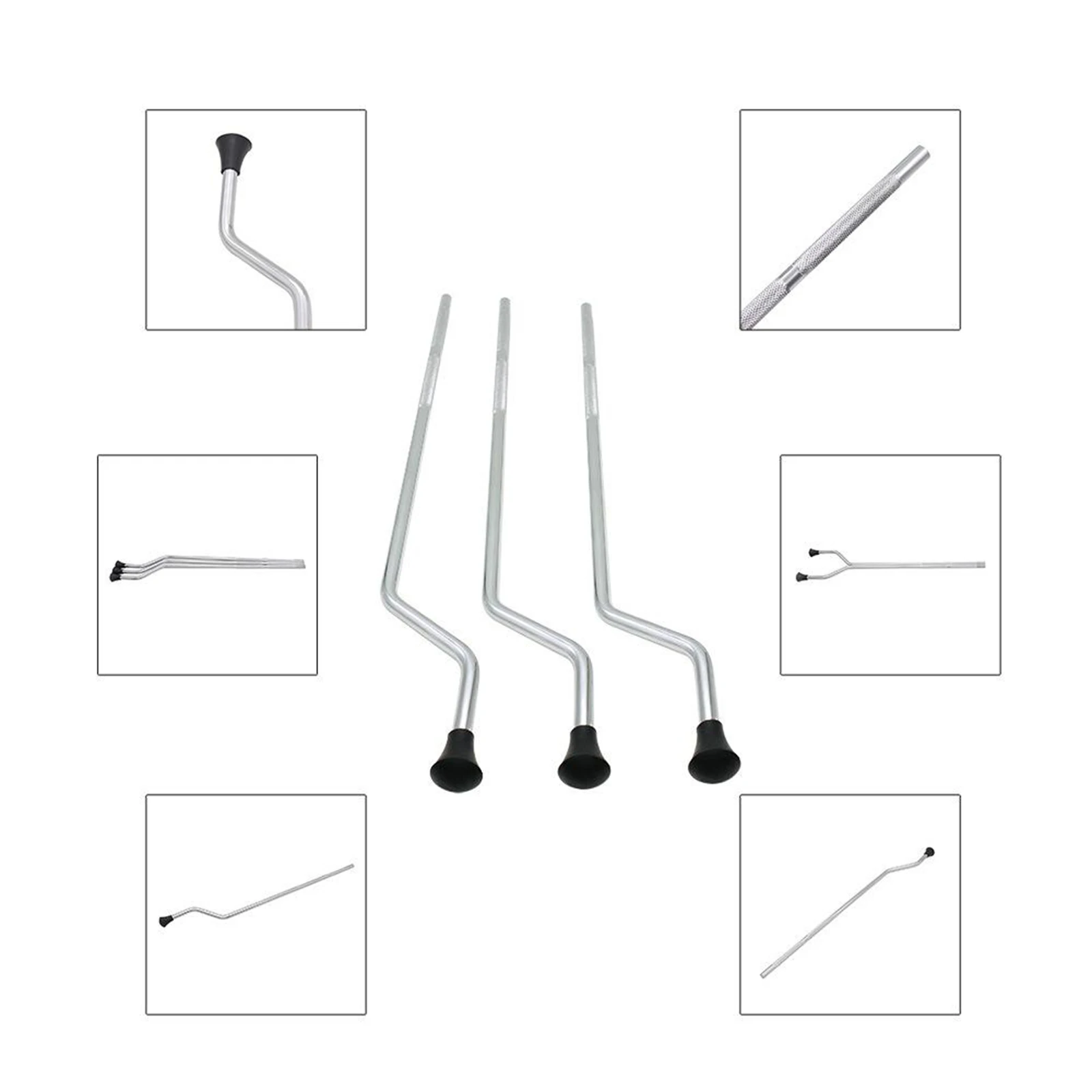 Tom Drum Legs Support Anti-Skid Surface Plating Parts Accessory Silver
