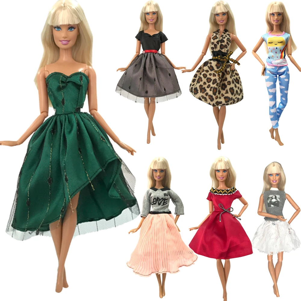 Dress Shirt Doll Barbie-Accessories Outfit Handmade Fashion Multicolor Cloth for 59/jj