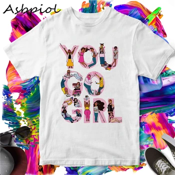 

Cotton Casual Summer Tshirt For Women Graphic Alphabet Print Brand T-shirt White Loose Streetwaer Style Designer Women Tops