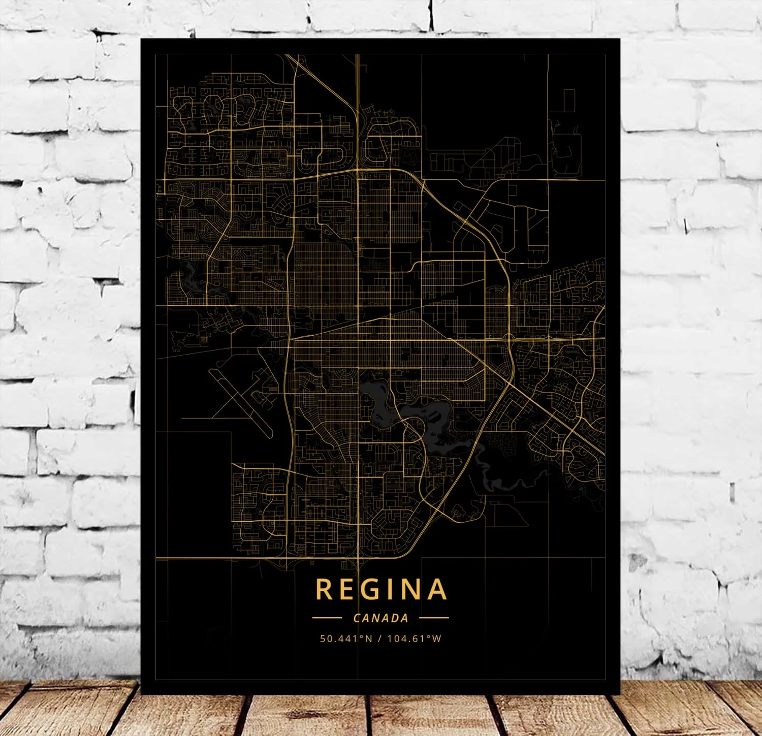 Longueuil Markham Milton Mississauga Montreal оквиль Осава Ottawa Quebec City Регина Ричмонд сагуенай Toronto Канада плакат - Цвет: Regina