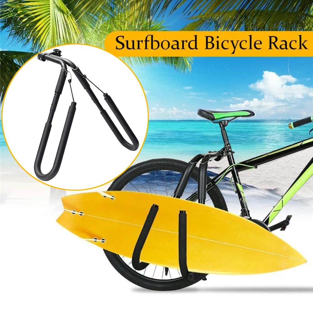 Surfboard Rack Wakeboard Longboard Motor Holder Motorcycle Bicycle Surfing Carrier Mount To Seat Post Summer Sports Accessories