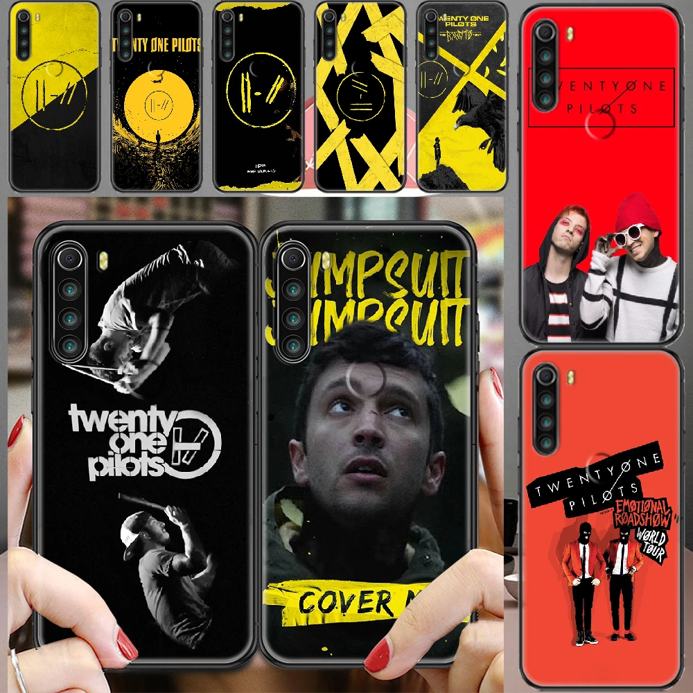 Twenty One Pilots 21 Pilots Phone case For Xiaomi Redmi Note 7 7A 8 8T 9 9A 9S K30 Pro Ultra black soft shell silicone bumper xiaomi leather case design