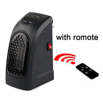 

Room Heater Electric Heater Portable Warmer Temperature Adjustable Heating Mini Home Wall Warm Heater Remote 400W