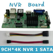 Caméra IP enregistreur vidéo numérique DVR en réseau, H.265, 9 canaux x 4K, 8T Max, détection de mouvement, OVNIF CMS XMEYE SATA, ligne P2P Cloud