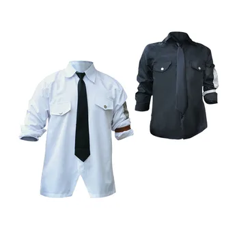 

Game PUBG Cosplay Costumes White Shirts Tie Man Woman Same Style Clothing High Quality Men's Halloween Carnival Party Costume