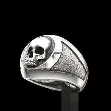 Trend New Arrival męska pierścień moda czaszka Retro Punk Hip Hop kreatywny prezent biżuteria rocznica szkielet Pary hurtownia tanie tanio NoEnName_Null CN (pochodzenie) Miedziane Mężczyźni Metal Szkieletowy Pierścionki