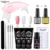 Mobray Poly Nail Gel Set 6 Вт Светодиодная Лампа Полный Маникюрный набор Quick Extension Nail Kit Gel Builder Polygels Set For Nails Nail Tool Kit