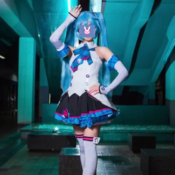 

2019 New Arrival Vocaloid Cosplay Costume Hatsune Miku Cosplay Costume Magical Mirai Uniform Dress Halloween Costume