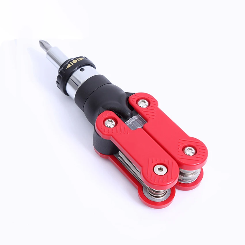 15 in 1 Multi-functional Ratchet Screwdriver Set Slotted, Phillips, Hex Screwdriver Bits Manual Hardware Combination Repair Tool