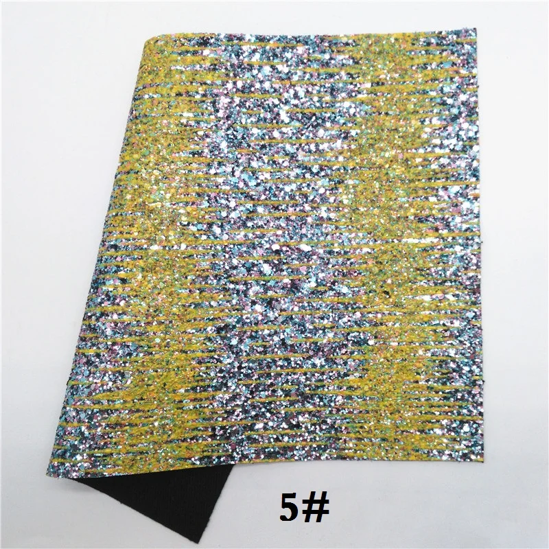 Glitterwishcome 21X29 см A4 Размер градиент массивная блестящая кожа, искусственная ткань из искусственной кожи винил для бантов, GM598B - Цвет: 5
