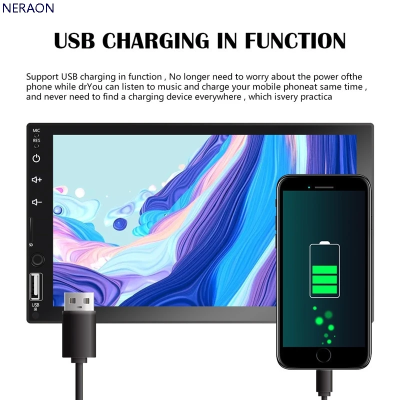  2DIN Car Multimedia Player Android 8.1 7 