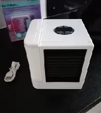 Miniaire acondicionado portátil USB, Humidificador purificador, ventilador de refrigeración de aire de escritorio, 7 colores, para oficina y habitación